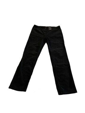 M&S Collection Women’s Black Velvet Straight Leg Pants UK Size 12 Trousers